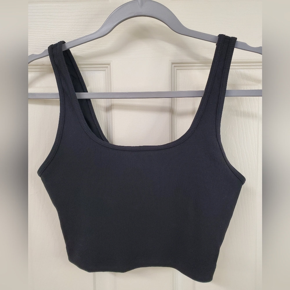 Aerie‎ Black Ribbed Bralette - Picture 3 of 6
